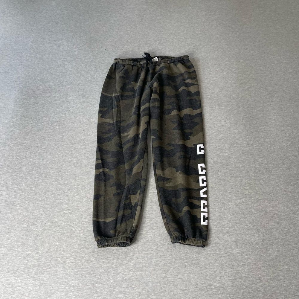 Victoria's Secret PINK Logo Camouflage Ivy Fleece Campus Jogger Sweatpants - Picture 6 of 11